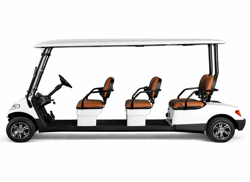 EPIC 6L Non-Lifted Electric Golf Cart with Lithium Battery 105Ah & Standard Tires | 6-Seater LSEV (White) - Image 3